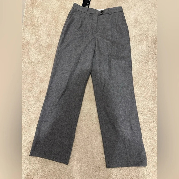 Wilfred Aritzia July trouser Pant Heather Medium Grey 6 NWT - Picture 7 of 9
